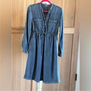 Gap Maternity Long Sleeve Denim Dress. Lightweight | Tencel | Women's Sz-S | EUC